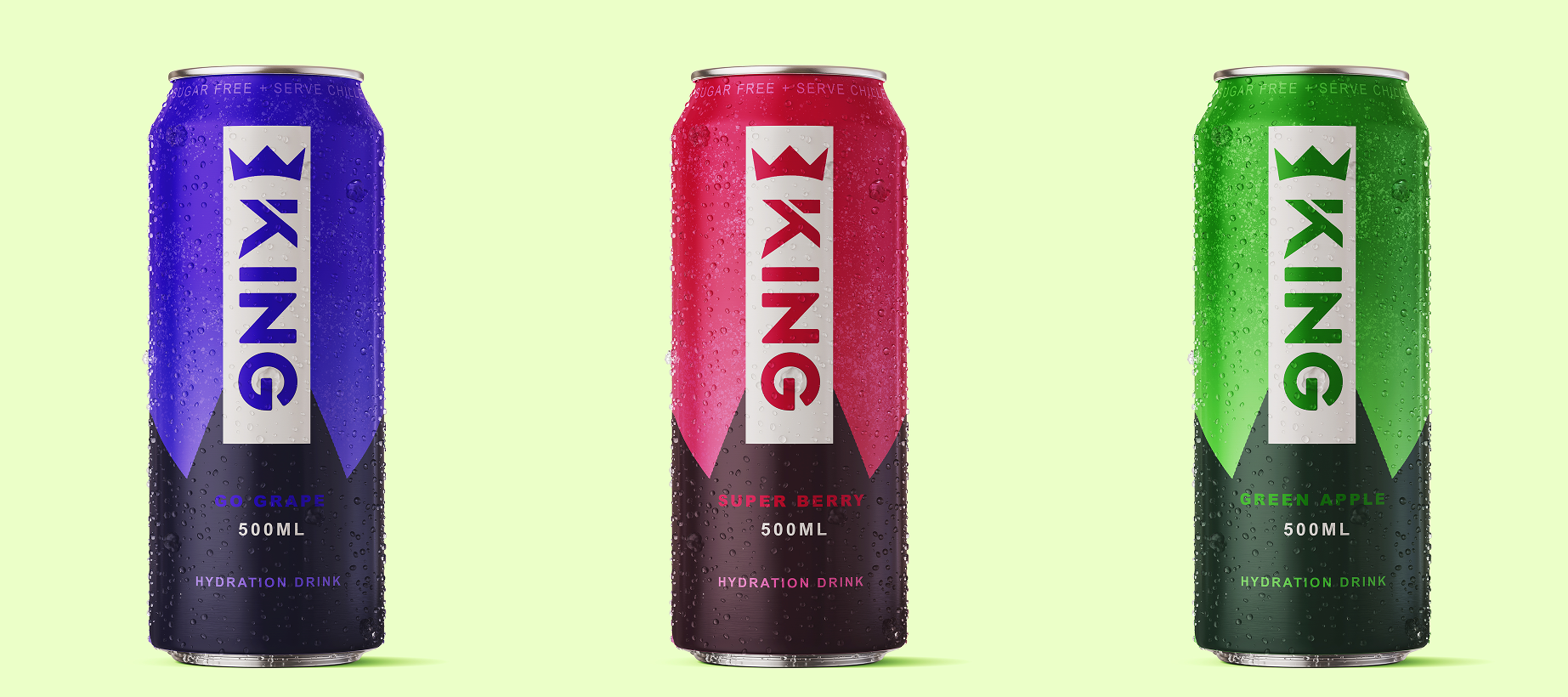 Packaging lineup showcasing flavour colourways and geometry.