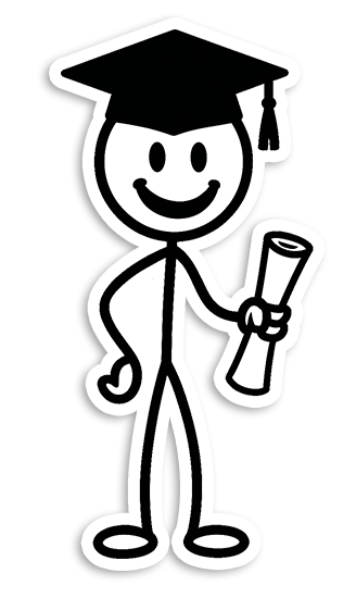 Stickman presenting experience