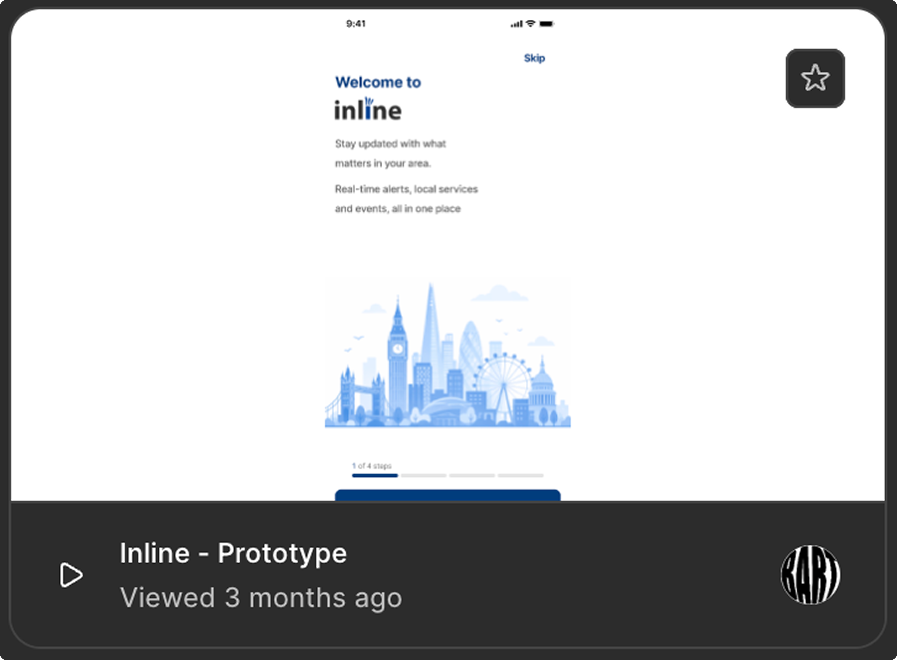 Inline civic information platform prototype preview